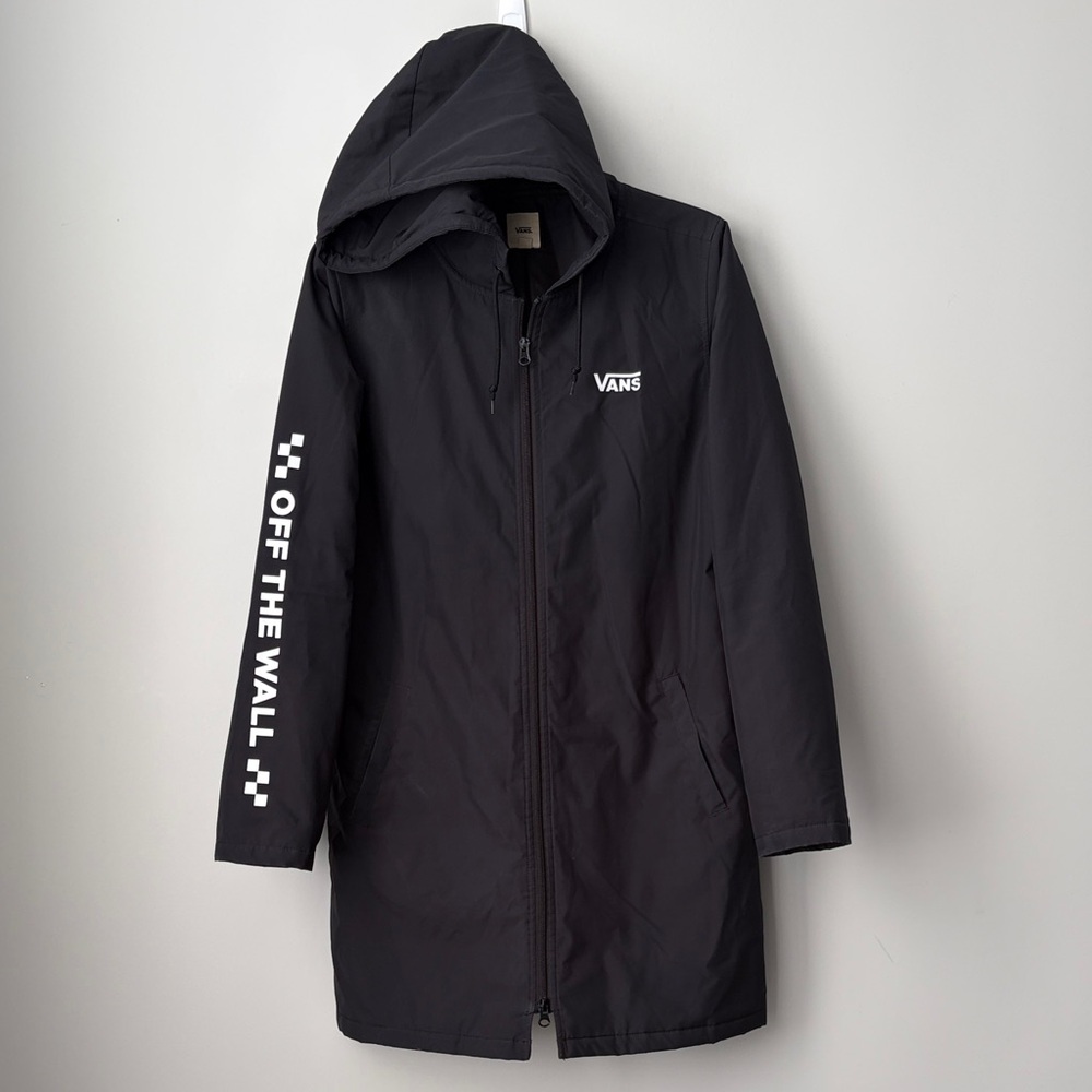 Vans Black Long Hooded Jacket - Picture 2 of 11